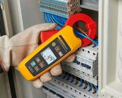 Photo 3. Test for current leaks with a leakage clamp meter to ensure the installation does not exceed maximum acceptable standards.