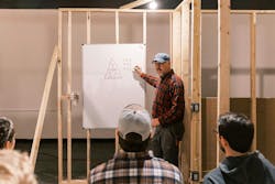 The College of St. Joseph the Worker is among a growing number of schools eliminating the traditional need to choose between the trades and higher education. Mike Sullivan (pictured) is an example of where that career path can lead. In addition to serving as the college&rsquo;s president, he owns a construction business and has a master&rsquo;s degree in theology.