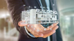 Smart building 3D rendering