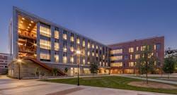 Built to replace the functions of the existing Physical Science Building on the CSU Chico campus, the Siskiyou Science building is a new four-story, 110,200-sq-ft structure near the center of campus. The Engineering Enterprise collaborated with the design-build team to deliver a state-of-the-art teaching and research facility meant to serve as a beacon for science and science education in California and beyond.