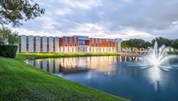 IMEG worked on this 47,000-square-foot Palmer College of Chiropractic&rsquo;s new Building 4 in Port Orange, Fla., which houses high-tech classrooms, technique labs, and virtual- and augmented-reality tools.