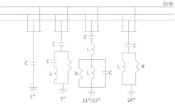 Examples of shunt harmonic filters.