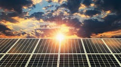 Promo Image Solar Panels At Sunset Dreamstime Xl 165306244