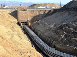 Photo 2. This photo shows an installation of underground raceways that should be inspected before being covered with concrete or backfill material.