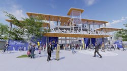 Rendering Of The New Parkchester Van Nest Metro North Station In The Bronx