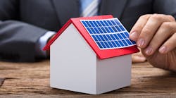 Sticking Solar Panel On Home Dreamstime 124524550