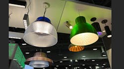 Signify&apos;s line of 3D-printed lighting fixtures was one of the many new products on display at LightFair 2022.