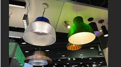 Signify&apos;s line of 3D-printed lighting fixtures was one of the many new products on display at LightFair 2022.