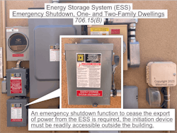 Fig. 2. The initiation device for the ESS emergency shutdown function must be in a readily accessible location outside the building.